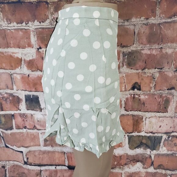 NWT CAPULET - Madeline Skirt Green Polka Dot XS - Picture 4 of 7